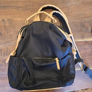 Tommy Bahama Black and Tan Backpack